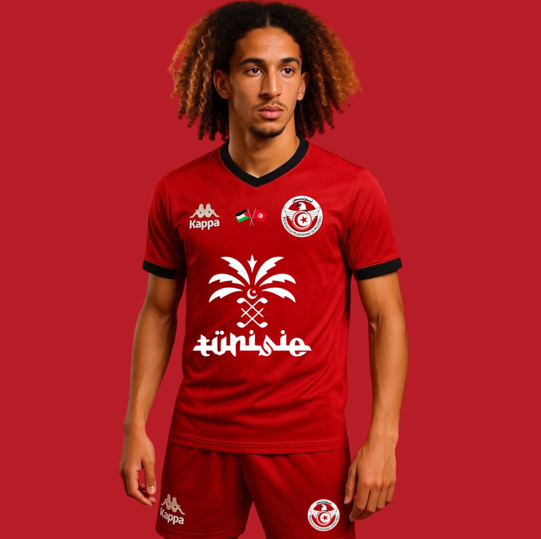 Ensemble Tunisie X Palestine Rouge - Édition Limité