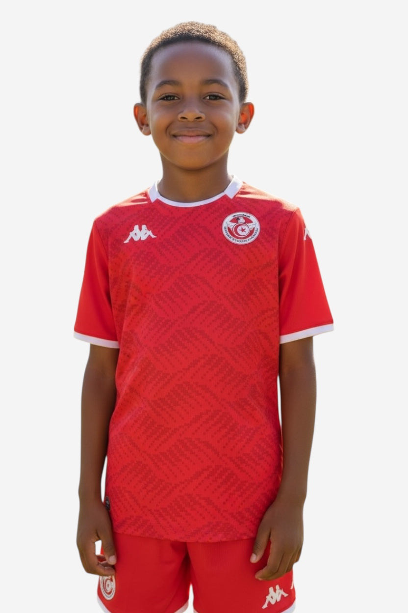 Ensemble Tunisie Domicile Rouge enfant